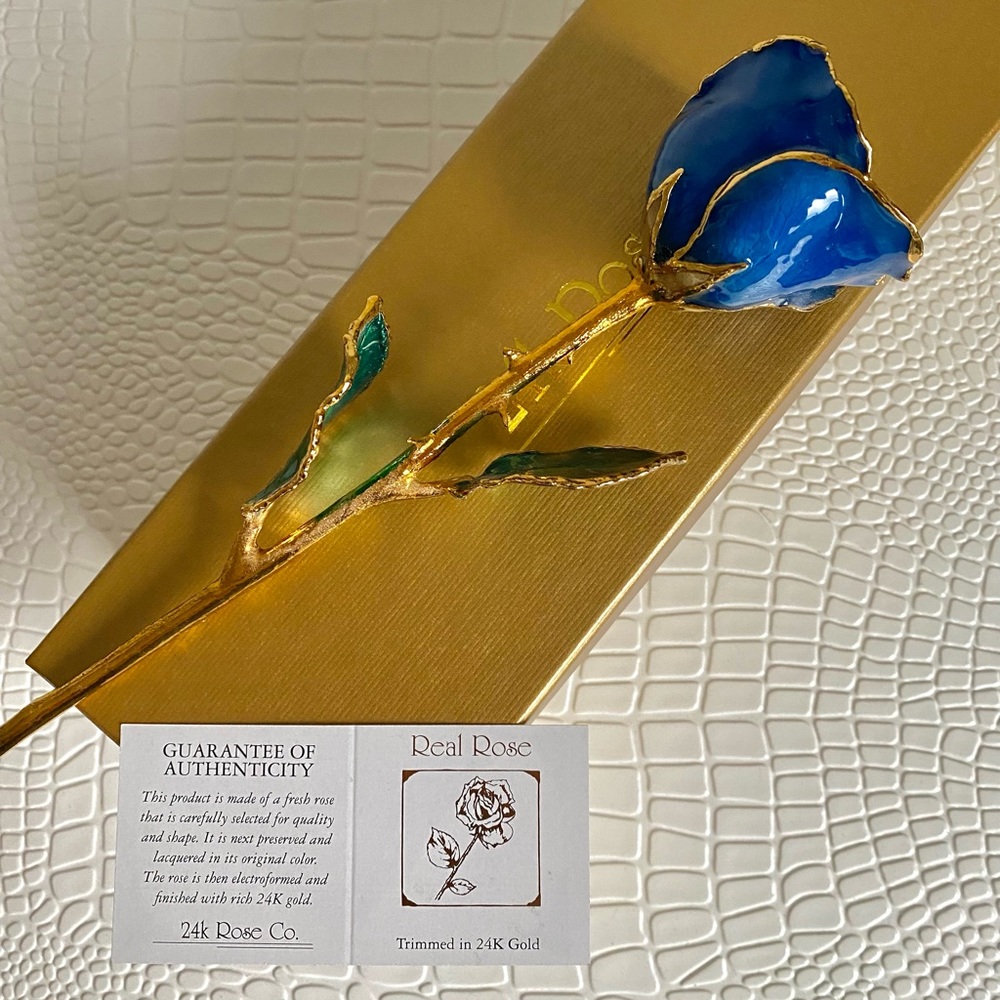 24k Gold Dipped Rose - image 2